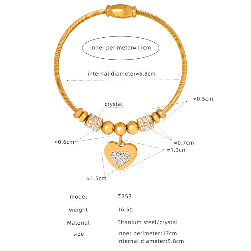 Personality a variety of pendant shapes optional bracelet light luxury style does not fade retro temperament pendant bracelet wholesale 99