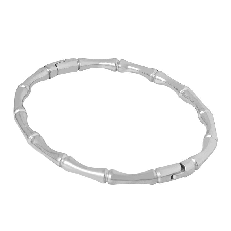 New retro versatile personality simple PVD electroplating 18k real gold non-fading opening bracelet factory wholesale 99