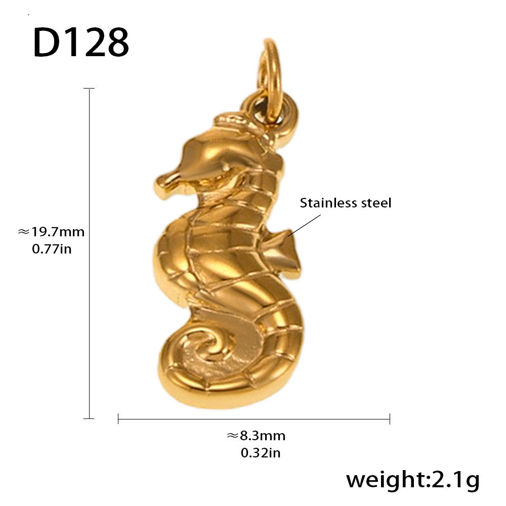Fashion OL style personalized stainless steel pendant plated with 18k real gold cross-border exclusive for wholesale by popular manufacturers
