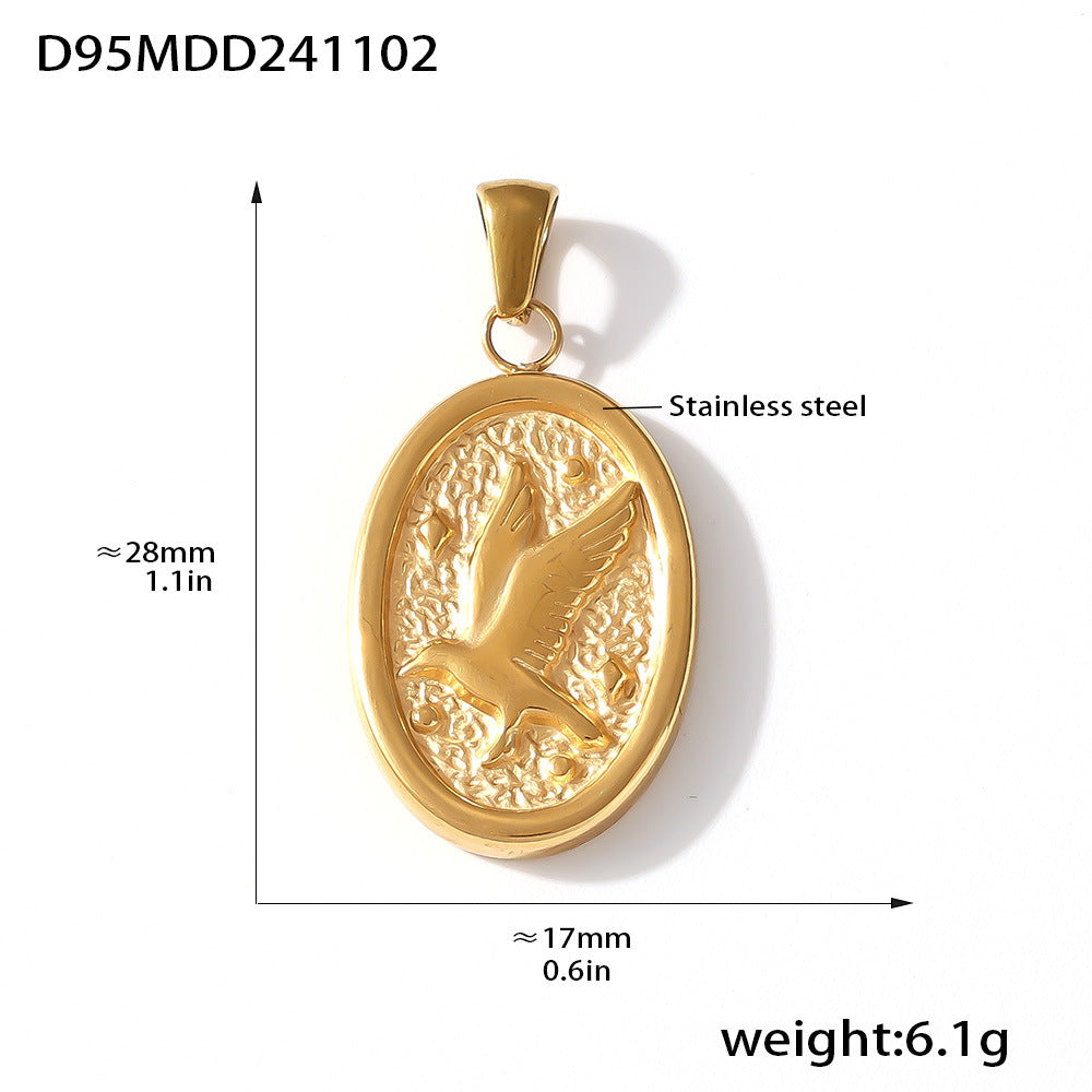 Fashion Trend DIY Jewelry Pendant Accessories Natural Geometric Elements Furnace Vacuum Electroplating 18K Real Gold