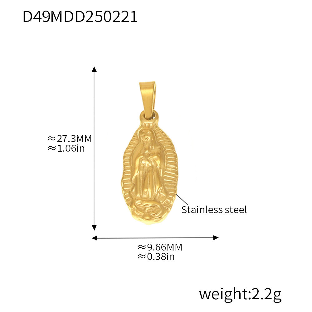 99 Fashion DIY Pendant Accessories Collection Internet celebrity Stainless Steel 18K Real Gold Necklace Jewelry Wholesale