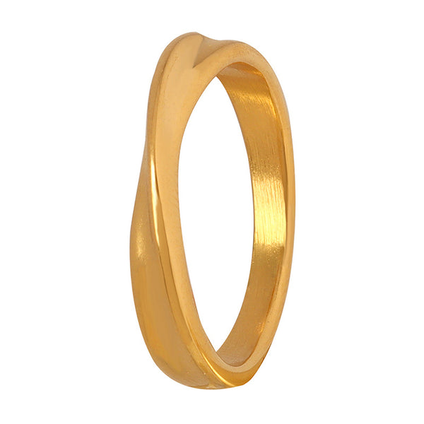 Mobius ring couple ring personalized ring niche design titanium steel electroplating 18K jewelry wholesale women's jewelry