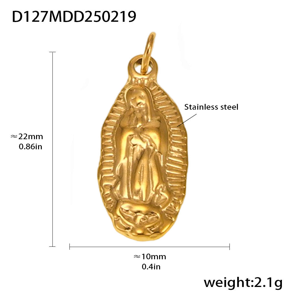 Fashion OL style personalized stainless steel pendant plated with 18k real gold cross-border exclusive for wholesale by popular manufacturers