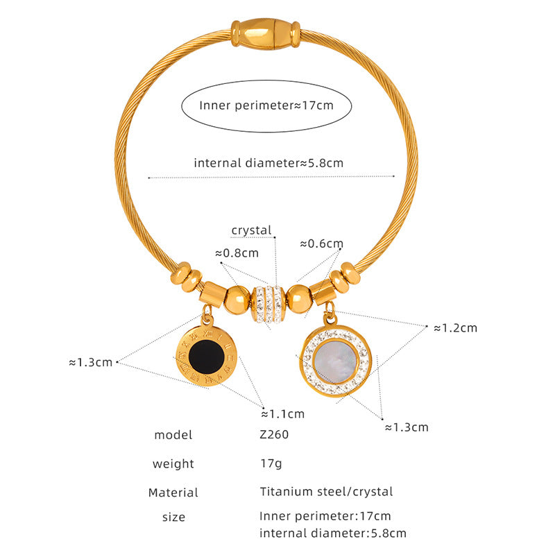 Personality a variety of pendant shapes optional bracelet light luxury style does not fade retro temperament pendant bracelet wholesale 99