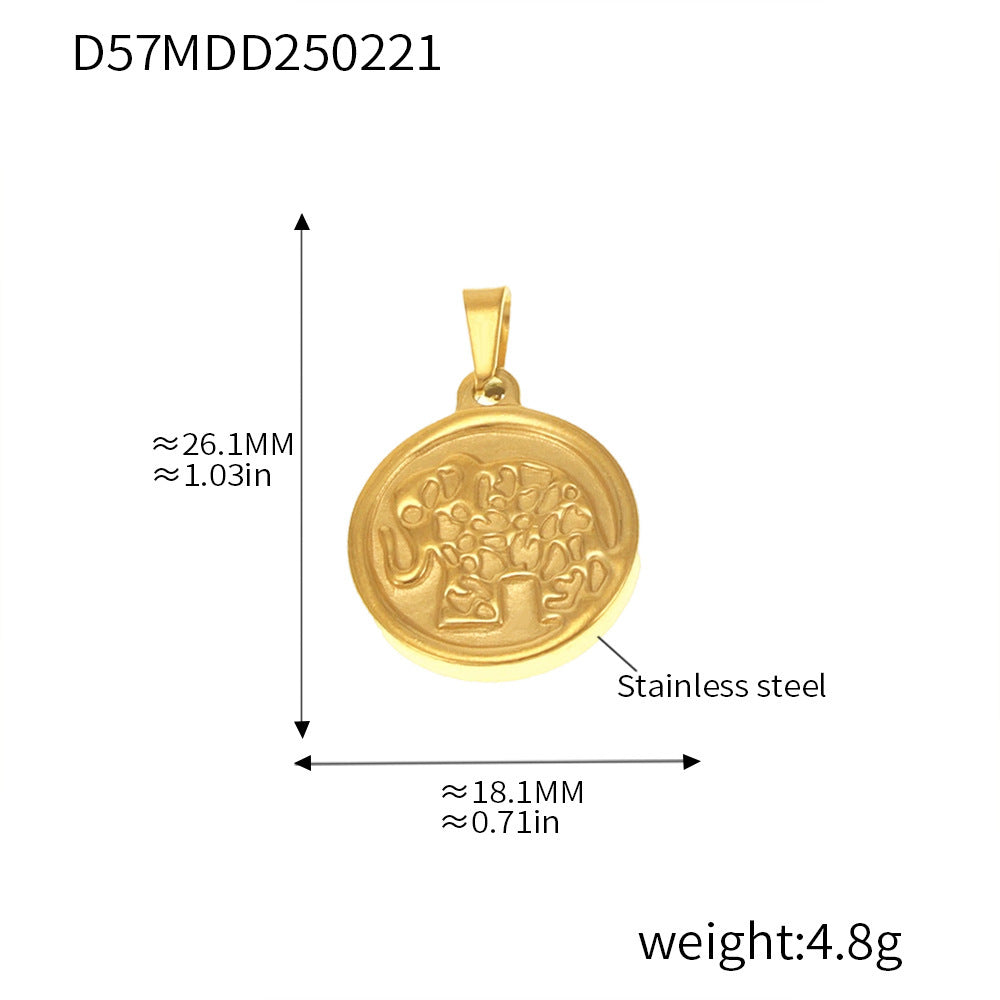 99 Fashion DIY Pendant Accessories Collection Internet celebrity Stainless Steel 18K Real Gold Necklace Jewelry Wholesale