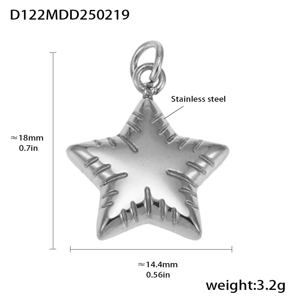 Fashion OL style personalized stainless steel pendant plated with 18k real gold cross-border exclusive for wholesale by popular manufacturers