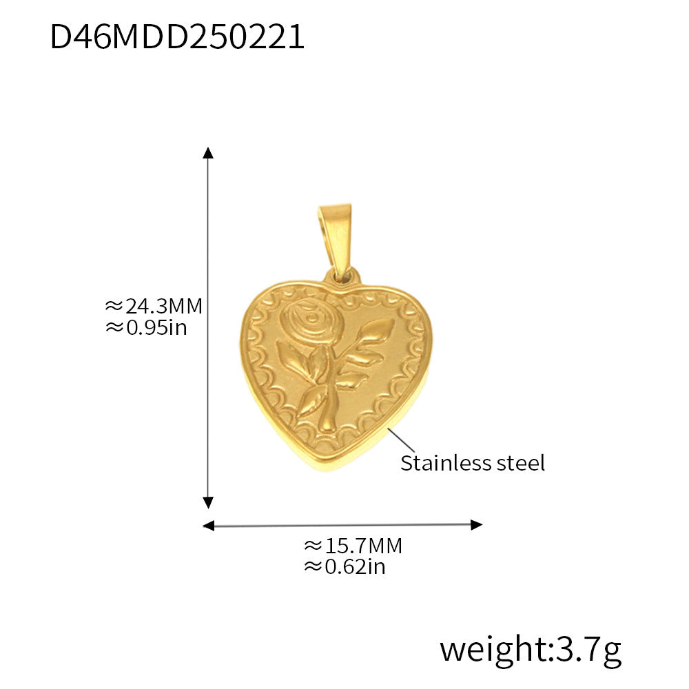 99 Fashion DIY Pendant Accessories Collection Internet celebrity Stainless Steel 18K Real Gold Necklace Jewelry Wholesale